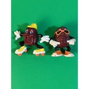Vintage California Raisins Toy Figures 80's Lot of 2